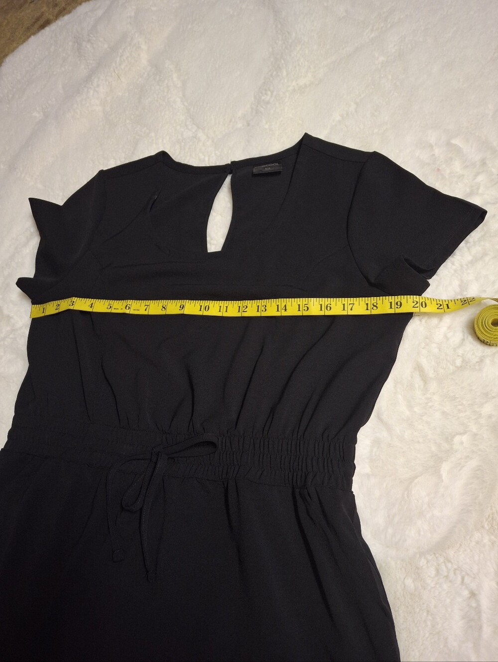 32 Degrees Soft Twill Black Drawstring Waist Dress Women Size Medium - Picture 11 of 16